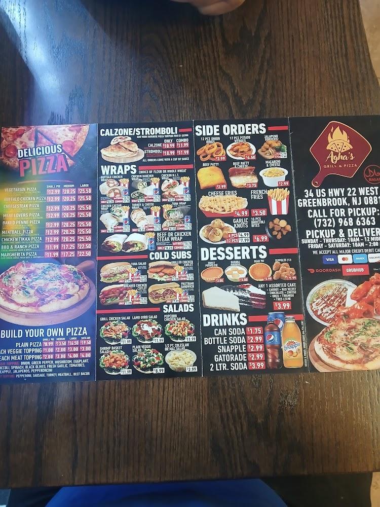 Agha's Grill & Pizza Menu image 3